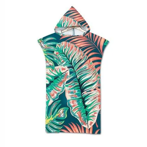 Poncho Coton-Capuche Plage