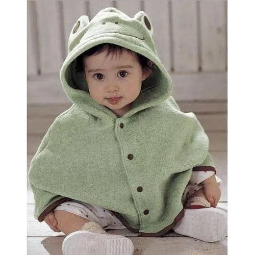 Poncho Coton Bébé Capuche