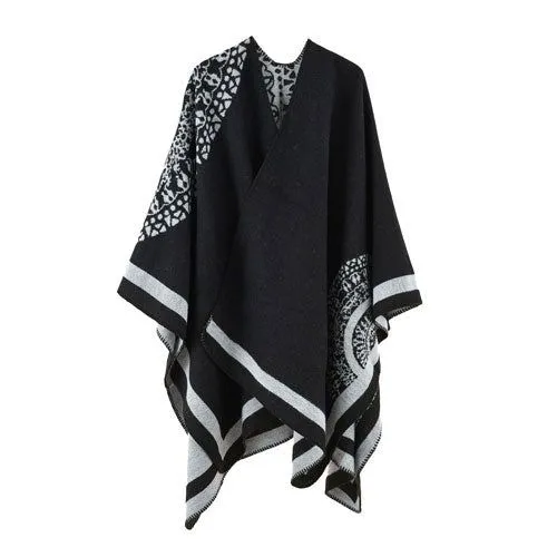 Plaid Poncho Hiver Femme