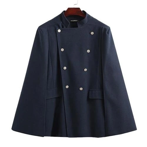 Poncho Boutons Homme Chic