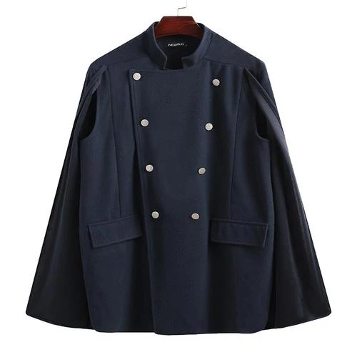 Poncho Boutons Homme Chic