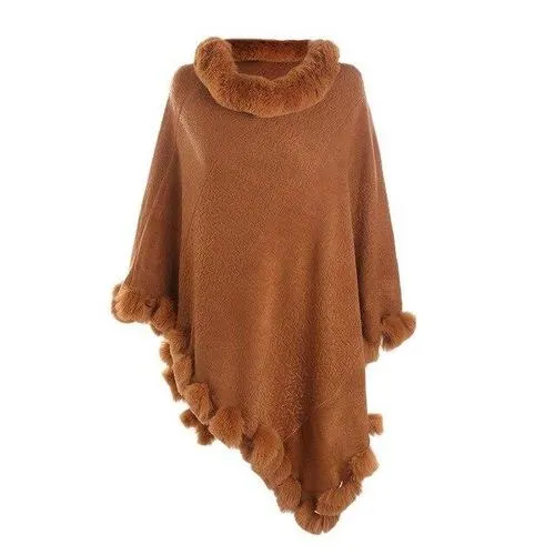 Poncho Plaid-Cachemire Femme
