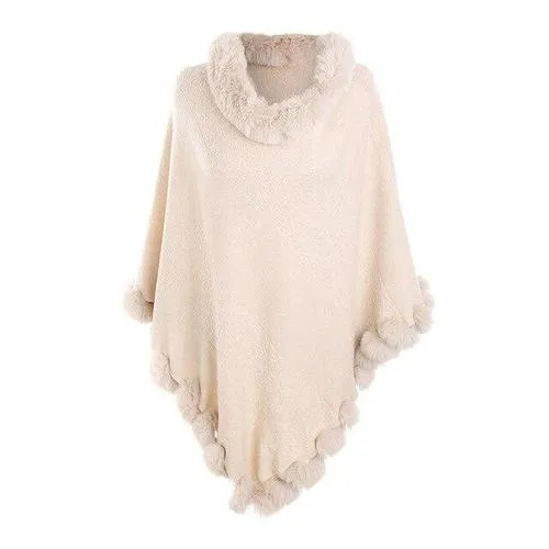 Poncho Plaid-Cachemire Femme