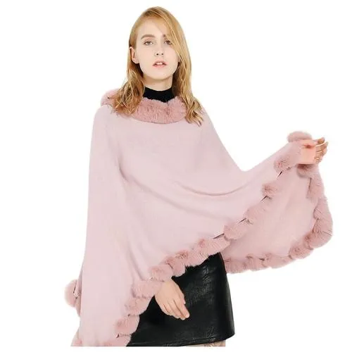 Poncho Plaid-Cachemire Femme