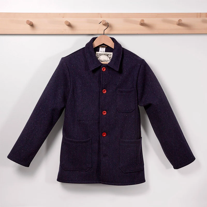 Veste en Drap de laine Cardée