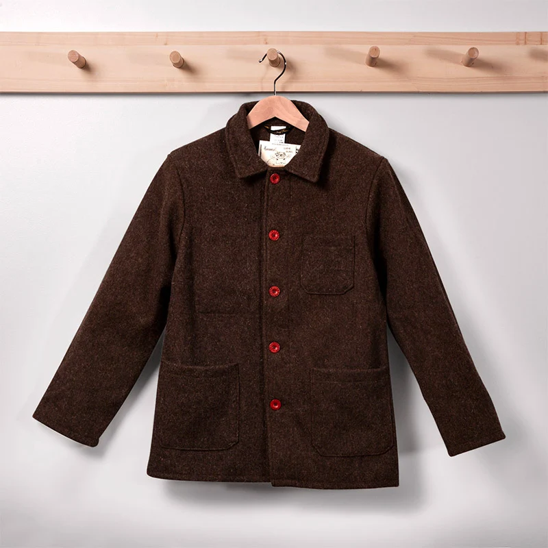 Veste en Drap de laine Cardée