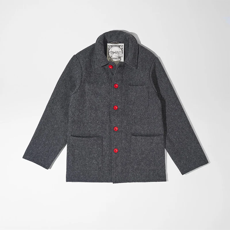 Veste en Drap de laine Cardée