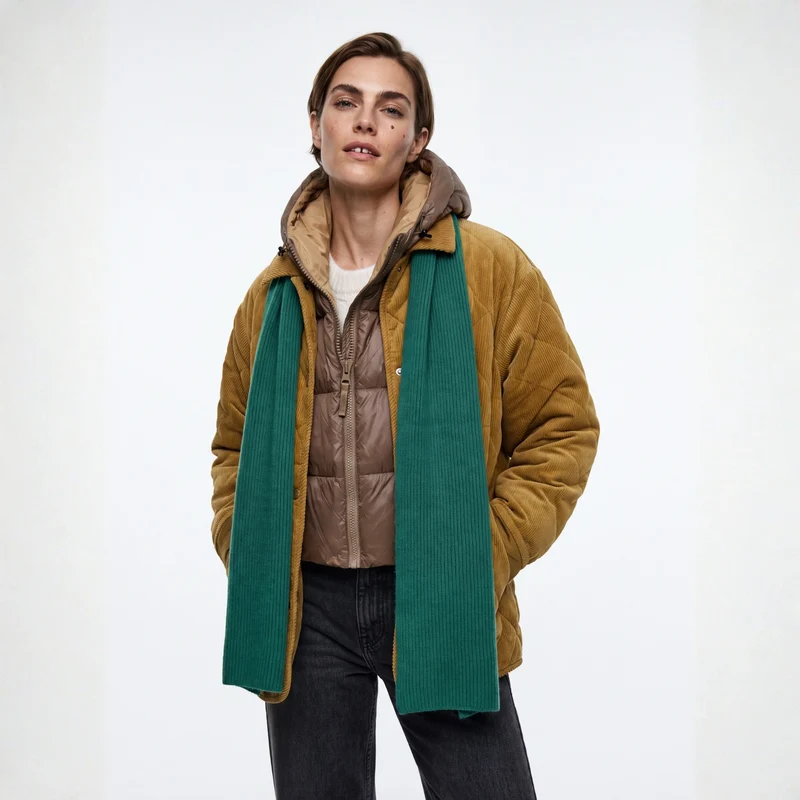 Duo capuche Fudoon + moufles bronze