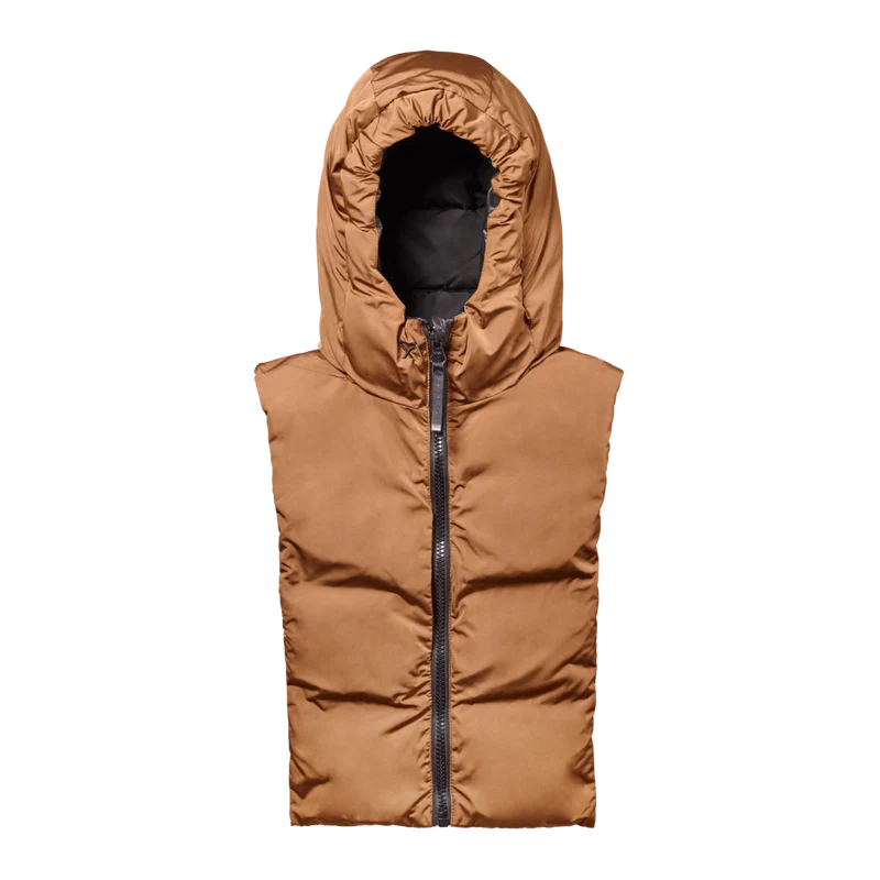 Duo capuche Fudoon + moufles noir et camel