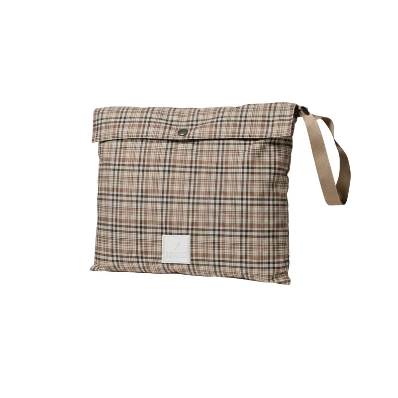 Trench-coat imperméable carreaux beige