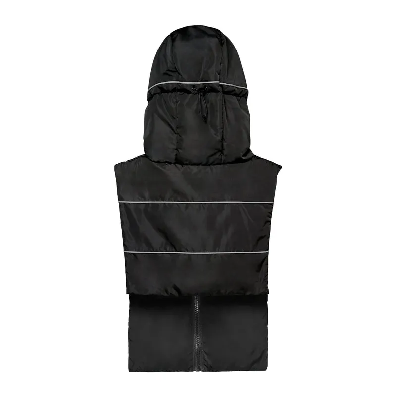Capuche Fudoon noire bandes réfléchissantes spéciale vélo