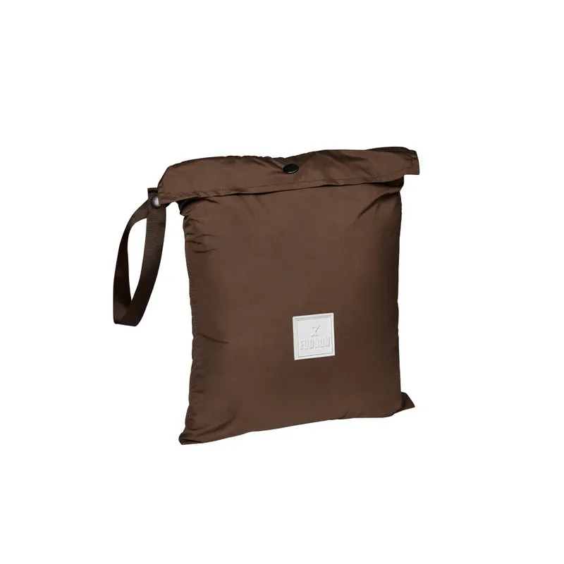 Capuche doudoune sherpa réversible chocolat