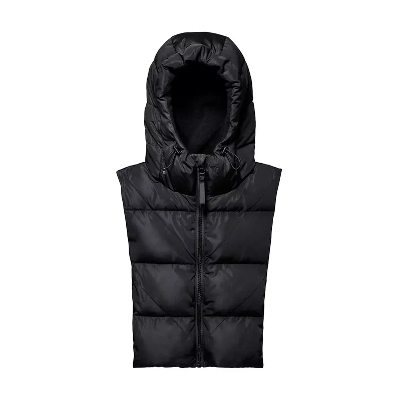 Capuche doudoune noire intérieur polaire
