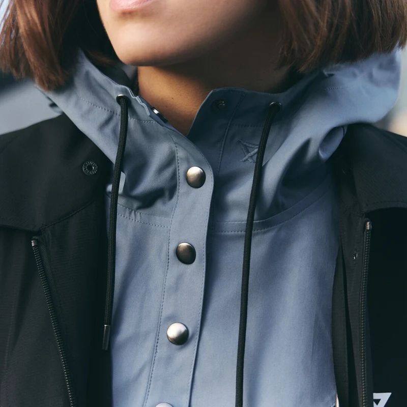 Capuche de pluie Fudini orage bleu-gris