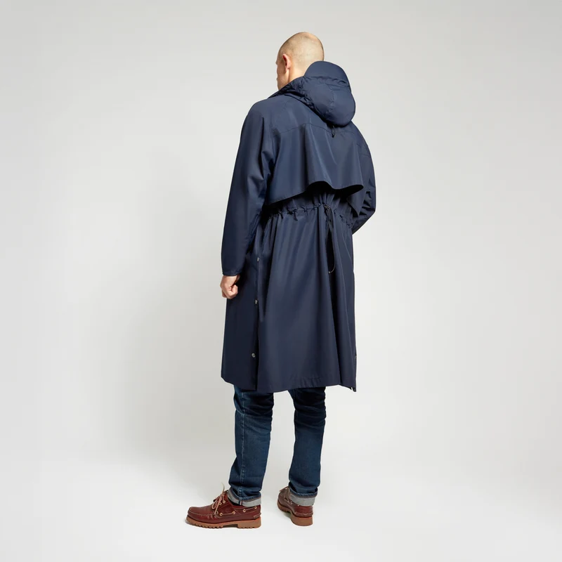 Trench-coat imperméable bleu marine