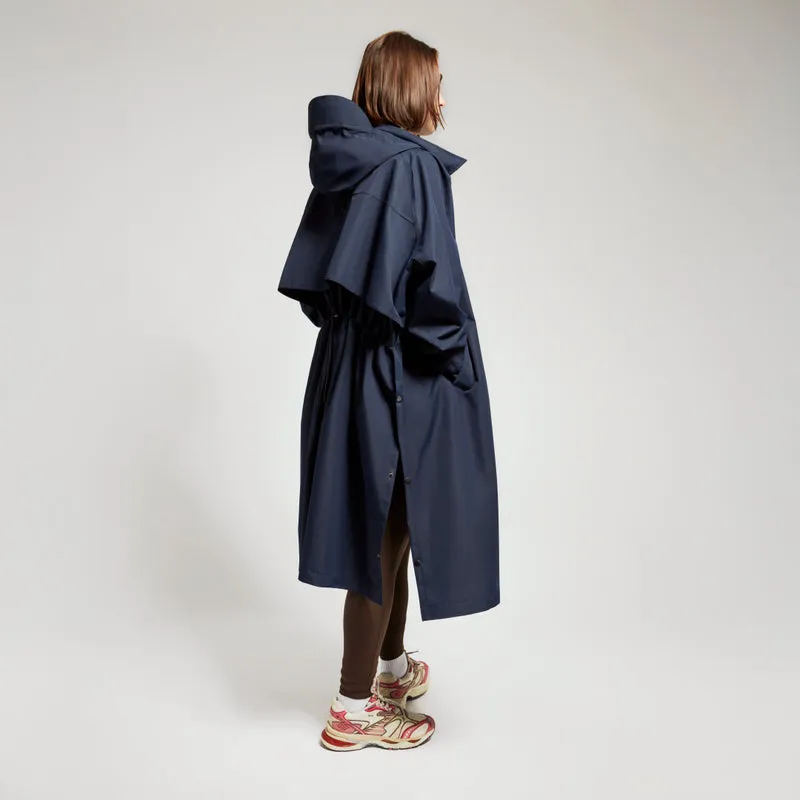 Trench-coat imperméable bleu marine