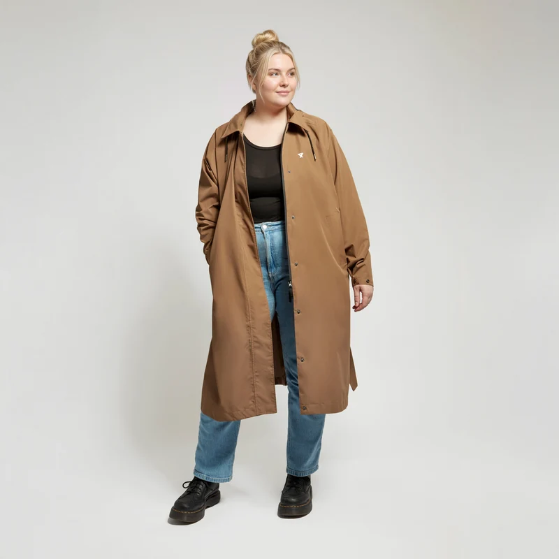 Trench-coat imperméable moka