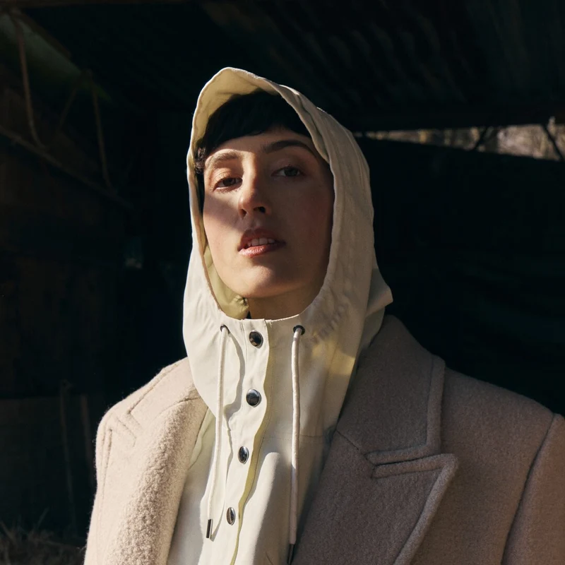 Capuche de pluie Fudini crème