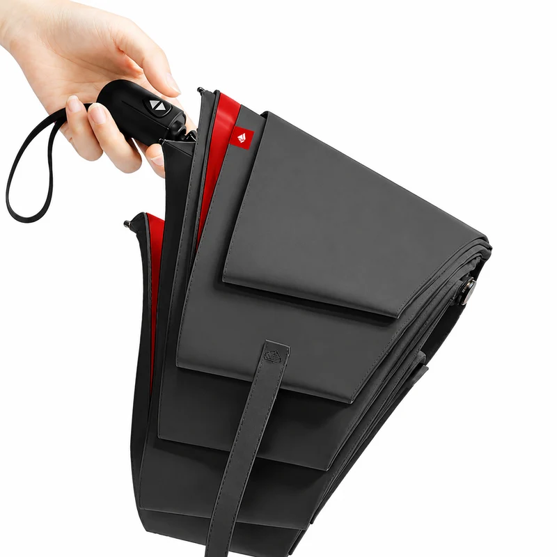 UPF 50+ Auto Supermini Travel Umbrella | Sun & Rain Protection | Easy Open | Double Canopy