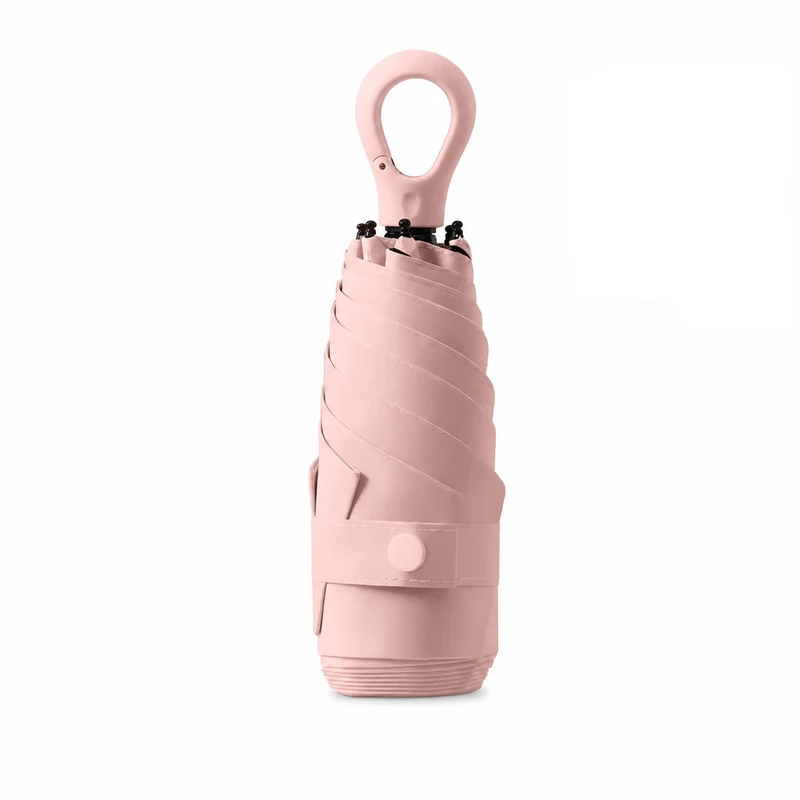New UPF 50+ Compact Travel Umbrella - Carabiner Hook | Sun & Rain Protection | 93cm Canopy | 225g