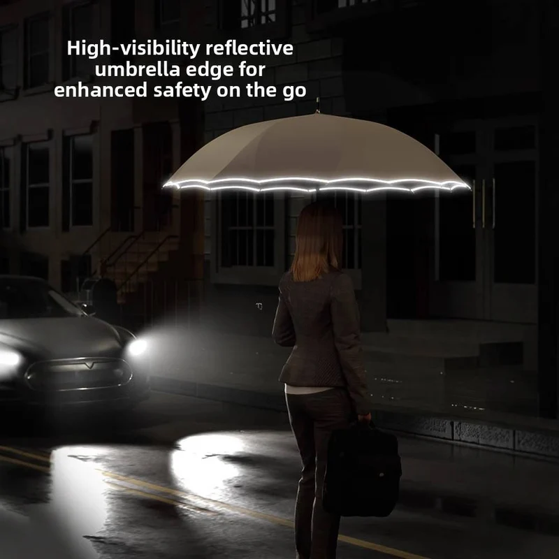 One Piece Canopy Auto Walking Umbrella | Fashion Colours | Fibreglass Frame | 105cm Canopy