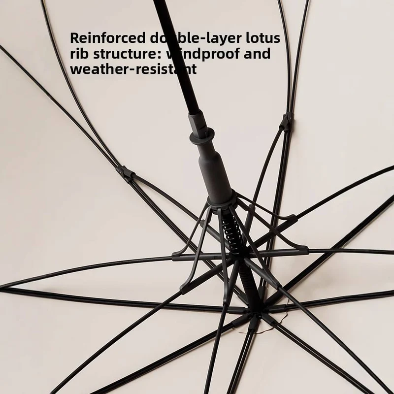 One Piece Canopy Auto Walking Umbrella | Fashion Colours | Fibreglass Frame | 105cm Canopy