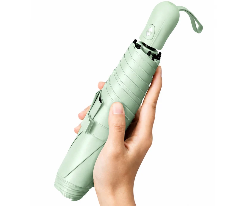 UPF 50+ Auto Supermini Travel Umbrella | Sun & Rain Protection | Easy Open | Only 220g