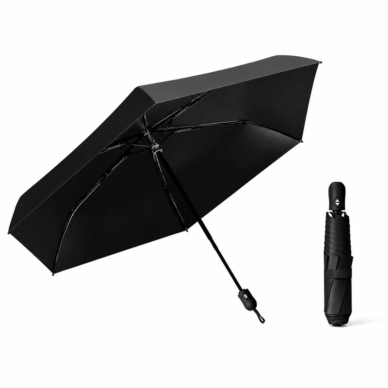 UPF 50+ Auto Supermini Travel Umbrella | Sun & Rain Protection | Easy Open | Only 220g
