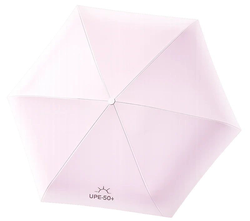 UW UPF 50+ Mini Compact Travel Umbrella - Two Tone | Pocket Size 17cm | Sun & Rain | 230g