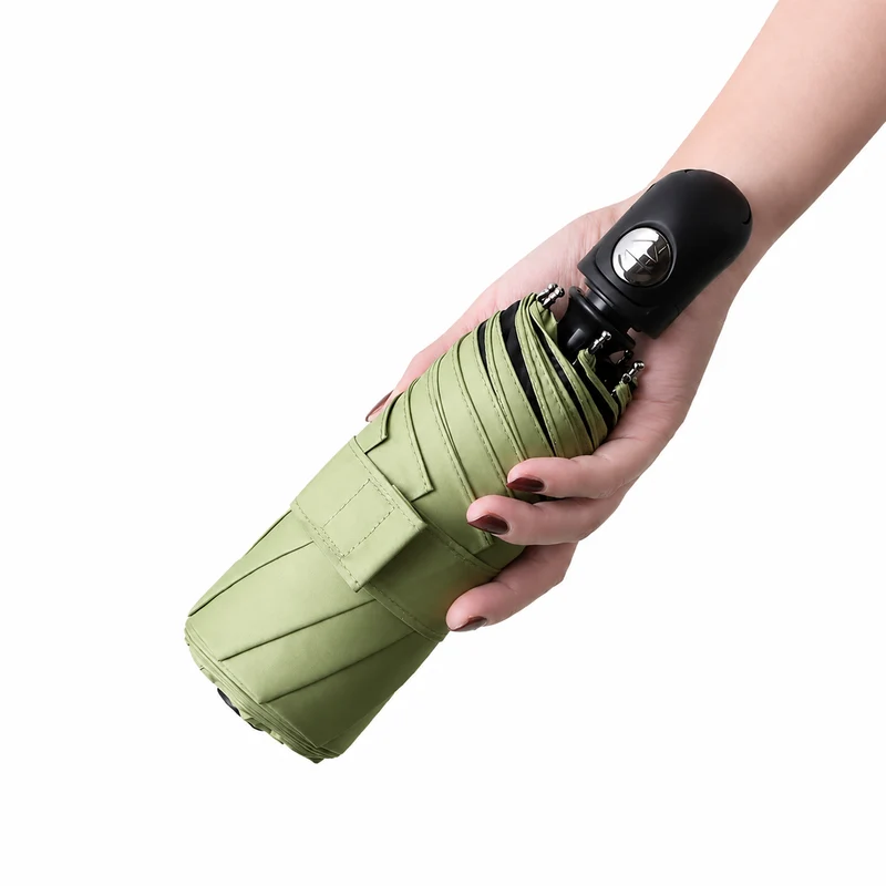UW UPF 50+ Auto Mini Travel Umbrella | Sun & Rain Protection | 95cm Canopy | 335g