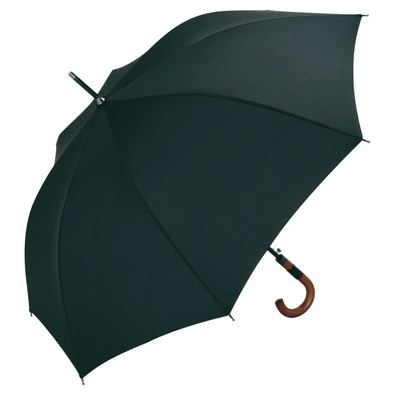 AC FARE Collection Walking Umbrella | Black | Auto Open | 115cm Canopy | Custom Print
