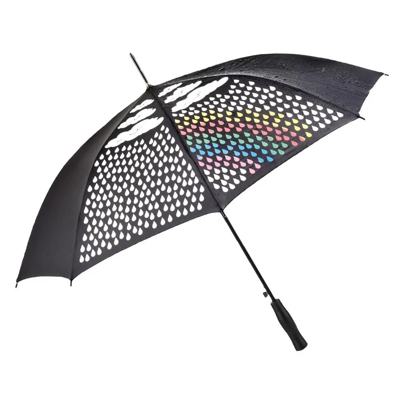 AC Colormagic Walking Umbrella | Black | Auto Open | 105cm Canopy | Custom Print