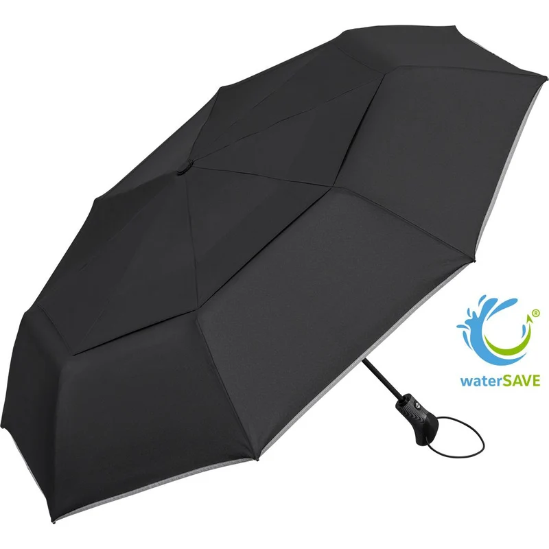 AOC Oversize Magic Windfighter Carbon 2.0 Folding Umbrella | Black wS | Auto Open | 105cm Canopy | Custom Print