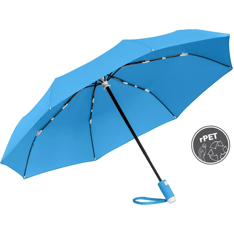 AOC FARE Whiteline Folding Umbrella | 9 Colours | Auto Open | 98cm Canopy | Custom Print
