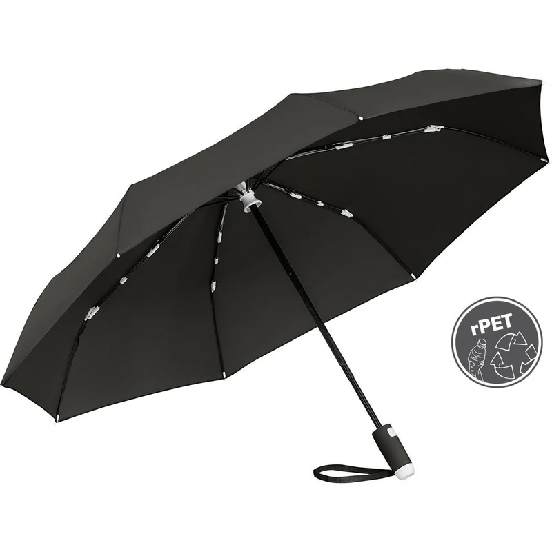 AOC FARE Whiteline Folding Umbrella | 9 Colours | Auto Open | 98cm Canopy | Custom Print