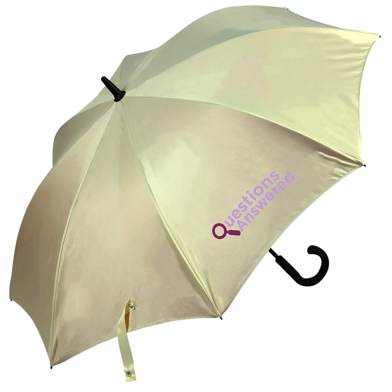 Metro Double Walking Umbrella | 32 fabric colours | Auto Open | MOQ 25 | 118cm Canopy | Custom Print