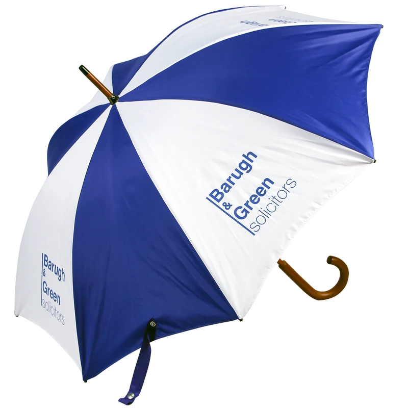 Fashion Double Walking Umbrella | 32 fabric colours | MOQ 25 | 101cm Canopy | Custom Print