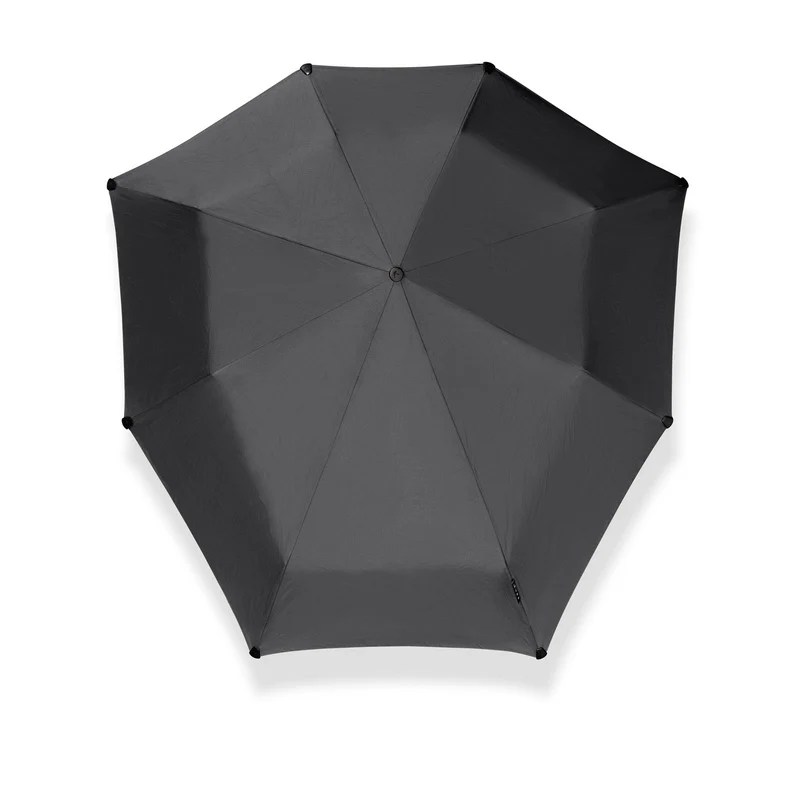 Senz Deluxe AOC Folding Storm Umbrella | Windproof to 100km/h | UPF 50+ | Leather Trim
