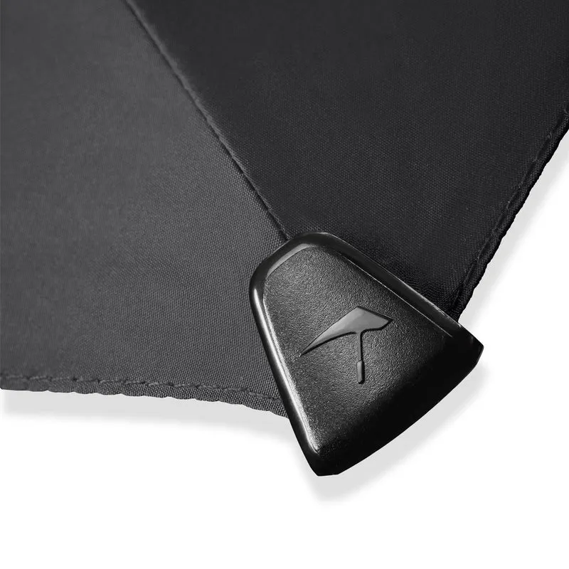 Senz Deluxe AOC Folding Storm Umbrella | Windproof to 100km/h | UPF 50+ | Leather Trim