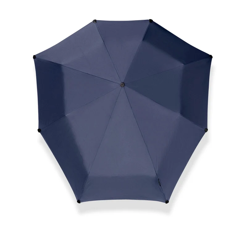 Senz Deluxe AOC Folding Storm Umbrella | Windproof to 100km/h | UPF 50+ | Leather Trim