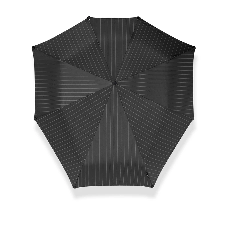 Senz Deluxe AOC Folding Storm Umbrella | Windproof to 100km/h | UPF 50+ | Leather Trim