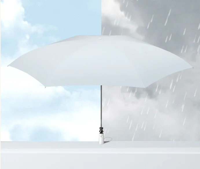 UW UPF 50+ Auto Supermini Travel Umbrella | Sun & Rain Protection | 95cm Canopy | Periwinkle