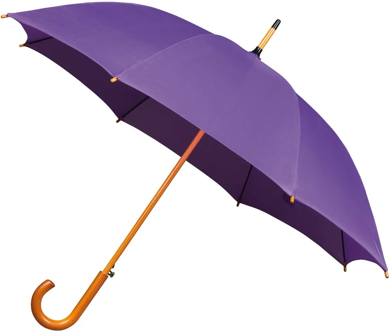 The Alrai Auto Walking Umbrella | Full Wood Handle & Shaft | 102cm Canopy