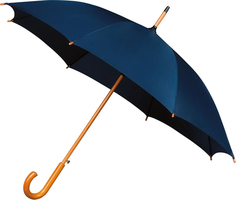 The Alrai Auto Walking Umbrella | Full Wood Handle & Shaft | 102cm Canopy