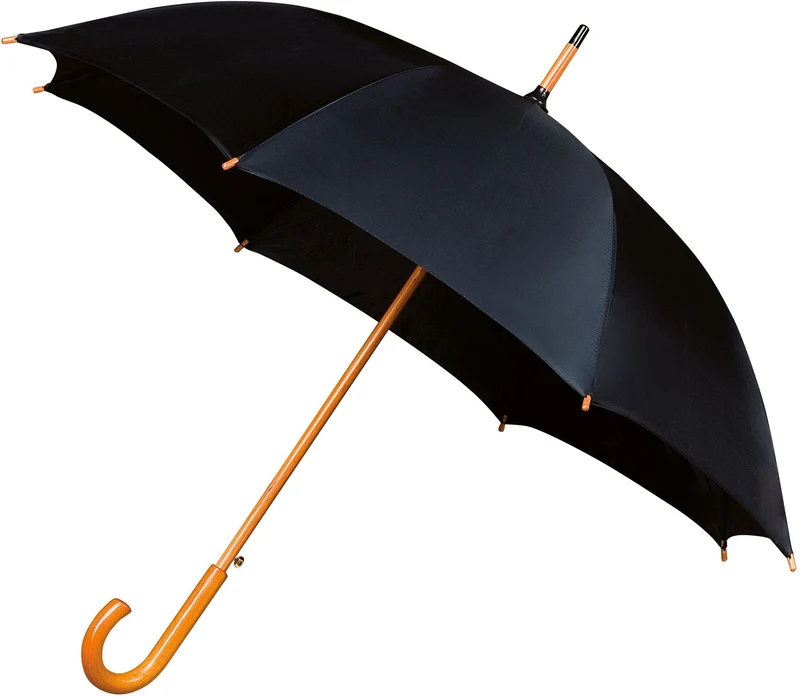 The Alrai Auto Walking Umbrella | Full Wood Handle & Shaft | 102cm Canopy