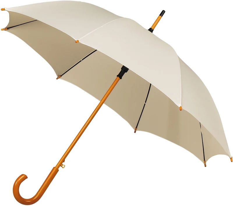 The Alrai Auto Walking Umbrella | Full Wood Handle & Shaft | 102cm Canopy