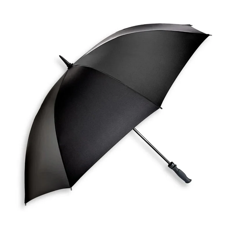 Fulton Caddie Golf Umbrella - Black | UPF 30+ Sun Protection | 132cm Canopy