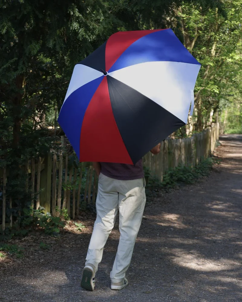 Fulton Caddie Golf Umbrella - Multi | UPF 30+ Sun Protection | 132cm Canopy