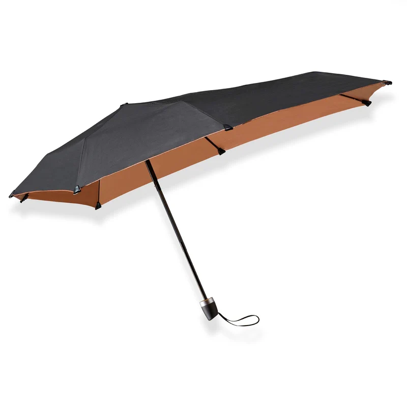 Senz Manual Folding Storm Umbrella - Metallic Sky | Double Skin | UPF 50+ UV | Windproof to 80km/h