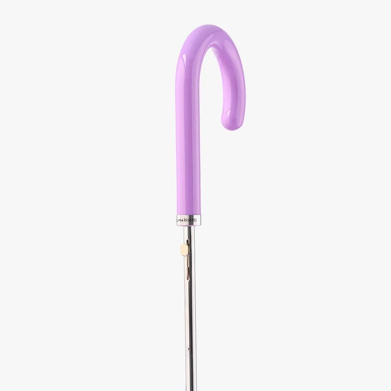Clear Coloured Automatic Walking Umbrella | Transparent Canopy | Windproof | Colour-Match Handle | 90cm